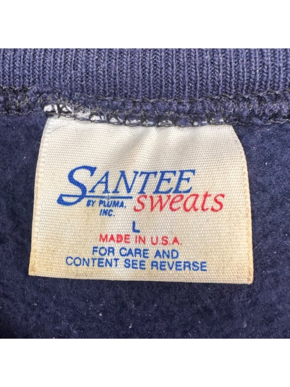 Vintage United States Navy Great Lakes Sweatshirt Crewneck USA Large Blue - Picture 4 of 9